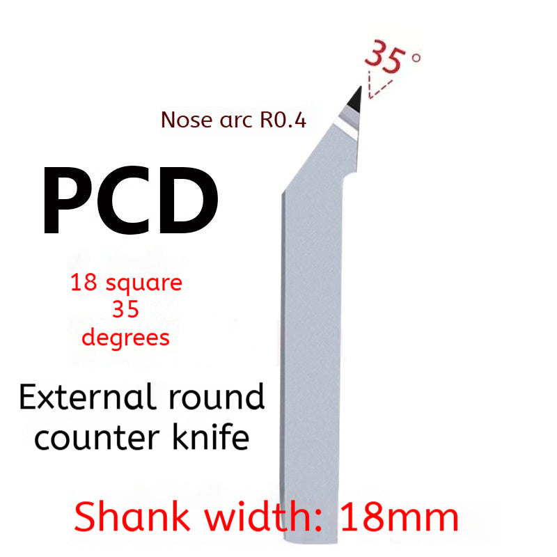 1163-PCD diamond turning tool cylindrical plane super bright CBN boron nitride tool 20 square 60/90 degrees gemstone knife non-standard Shandong Denso Pricision Tools Co.,Ltd.